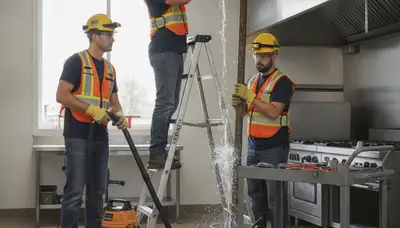 Emergency plumber repairing burst pipe in Saint Louis, MO home