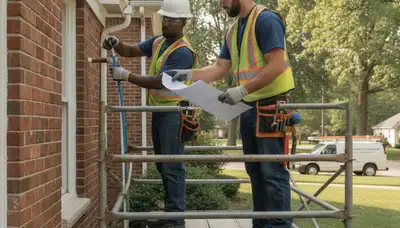 Professional plumber repairing pipe in Saint Louis, MO for plumbing service