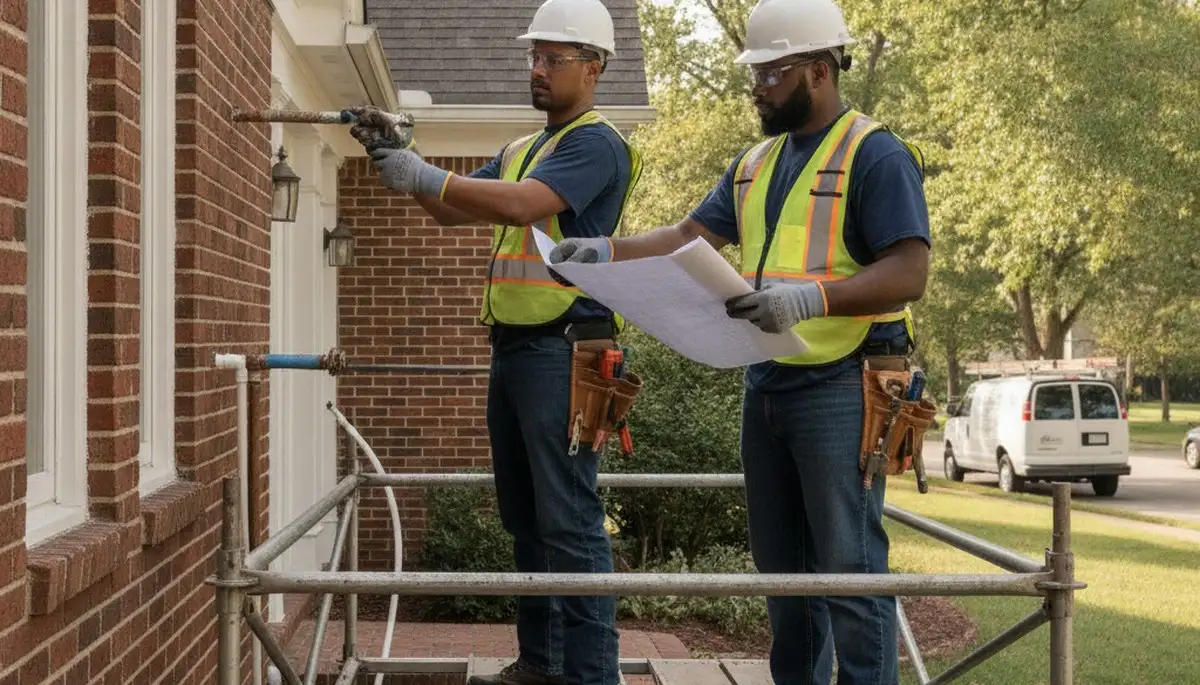 Professional plumber repairing pipes in Saint Louis, MO for plumbing repair service