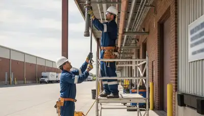 Plumber repairing a leaking pipe in Saint Louis, MO for residential plumbing service