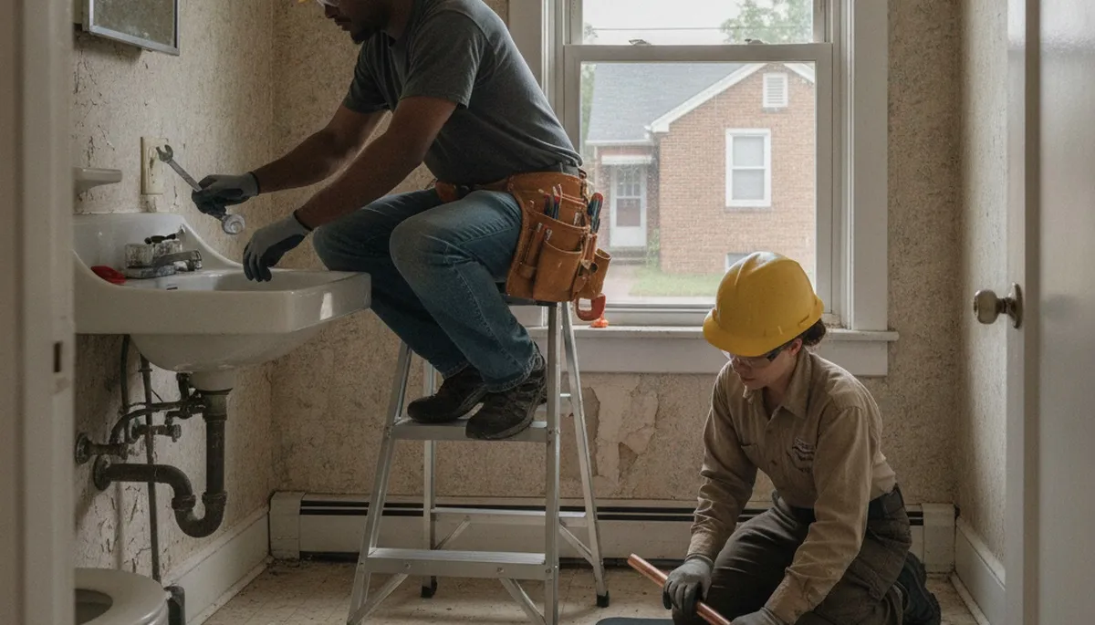 Plumbing repair team serving Saint Louis, MO for leak fixes, drain cleaning, and emergency plumbing services