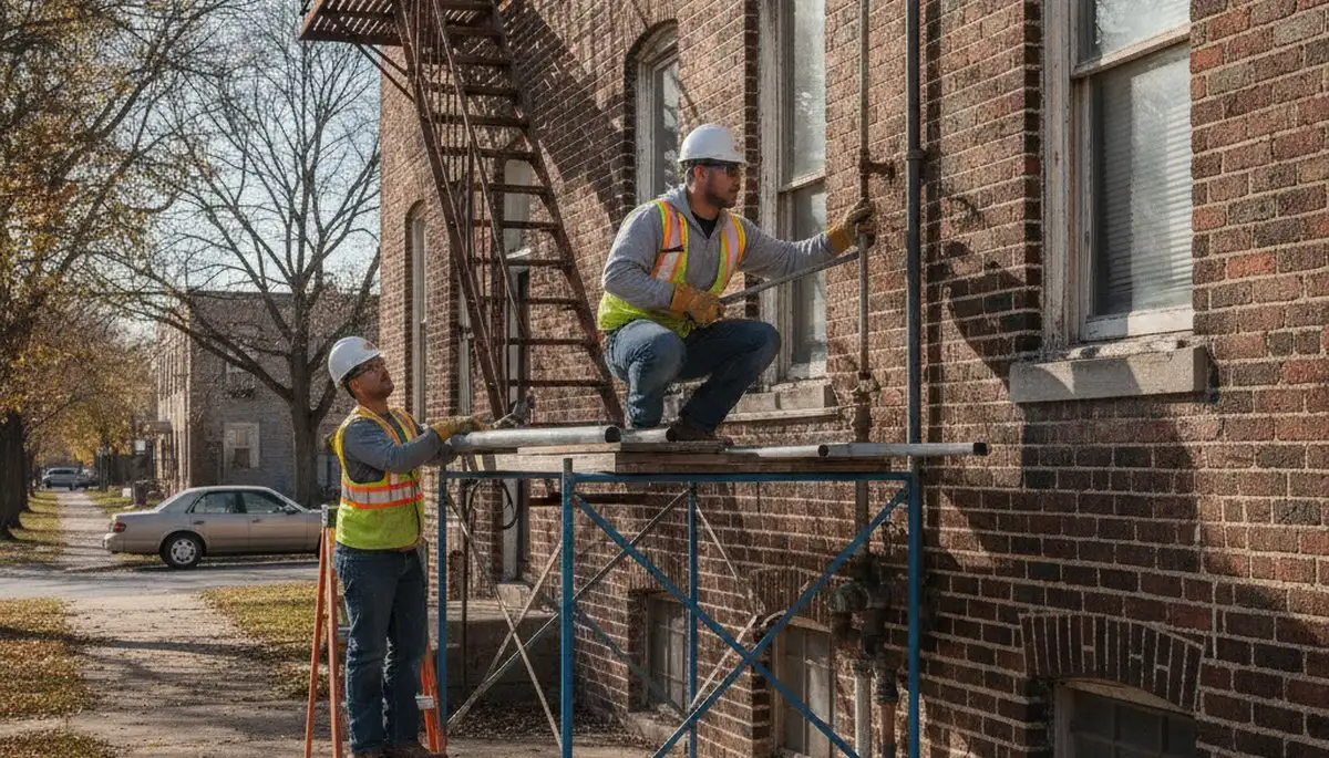 Saint Louis, MO plumbing repair technician fixing a residential pipe leak