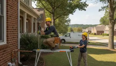 Saint Louis, MO plumber repairing a residential pipe leak for a local plumbing service