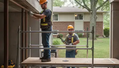 Plumber repairing a pipe in Saint Louis, MO for fast residential plumbing service