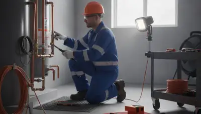 Saint Louis, MO plumber repairing a home pipe for fast plumbing service and lasting fixes