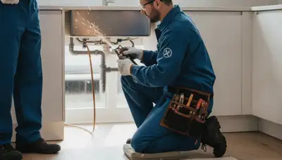 Saint Louis, MO plumber repairing a home pipe to stop leaks and restore water flow