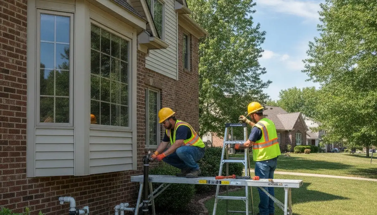 Saint Louis, MO plumber repairing a residential leak for plumbing-repair service