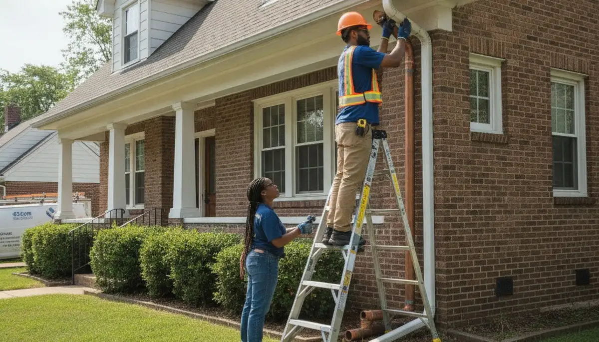 Saint Louis, MO plumber repairing a residential pipe for plumbing repair service