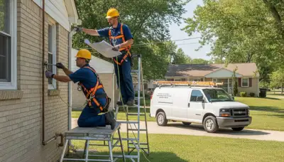 Saint Louis, MO plumber repairing a residential pipe leak for plumbing service