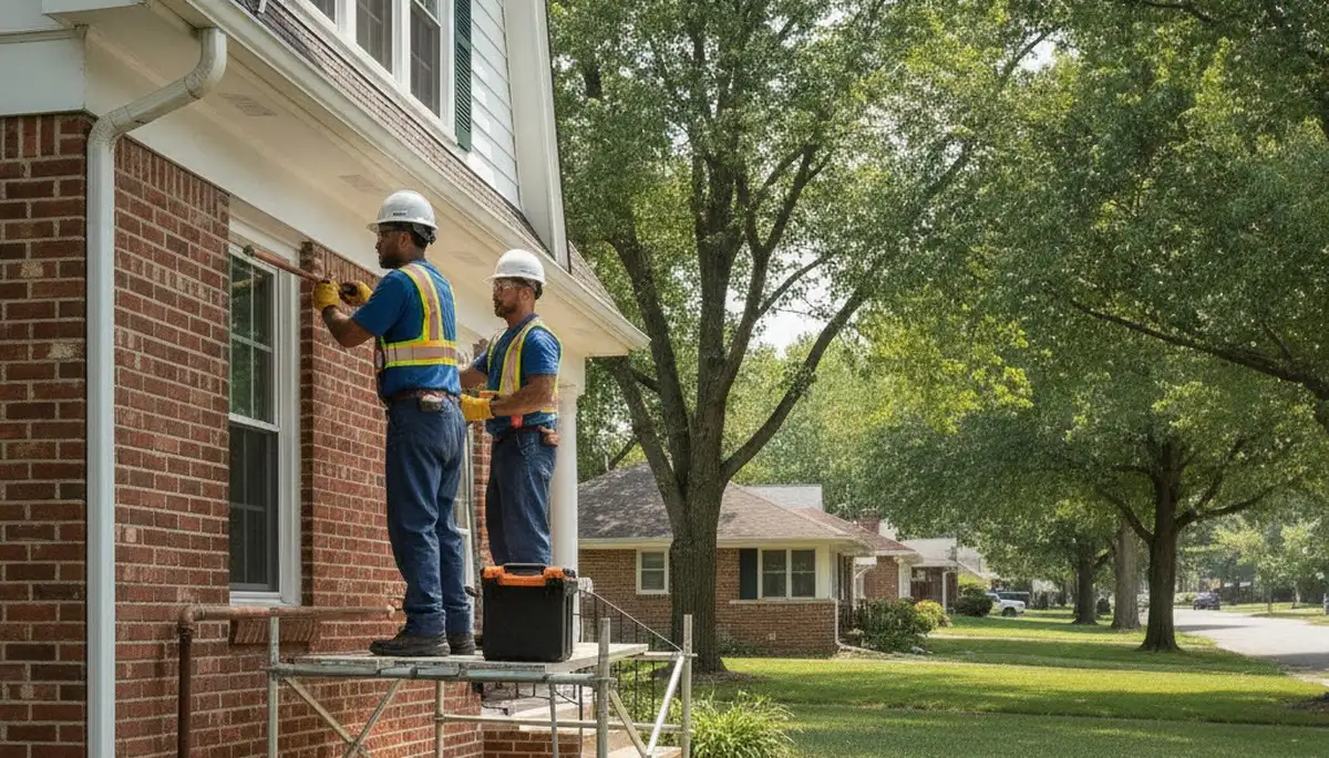 Professional plumber repairing a pipe in Saint Louis, MO for plumbing repair service