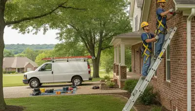 Saint Louis, MO plumber repairing a residential plumbing issue for local repair service