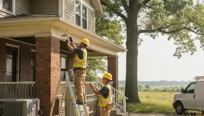 Saint Louis, MO plumber repairing a residential pipe for plumbing repair service