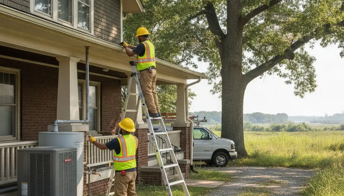 Plumber repairing a sink in Saint Louis, MO for residential plumbing service