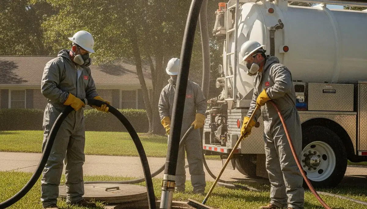Septic tank cleaning service in Saint Louis, MO for residential plumbing maintenance