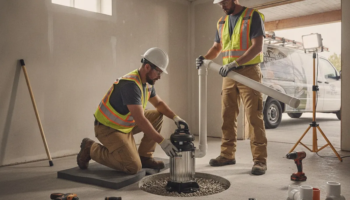 Sump pump installation service in Saint Louis, MO for wet basements and home flood protection