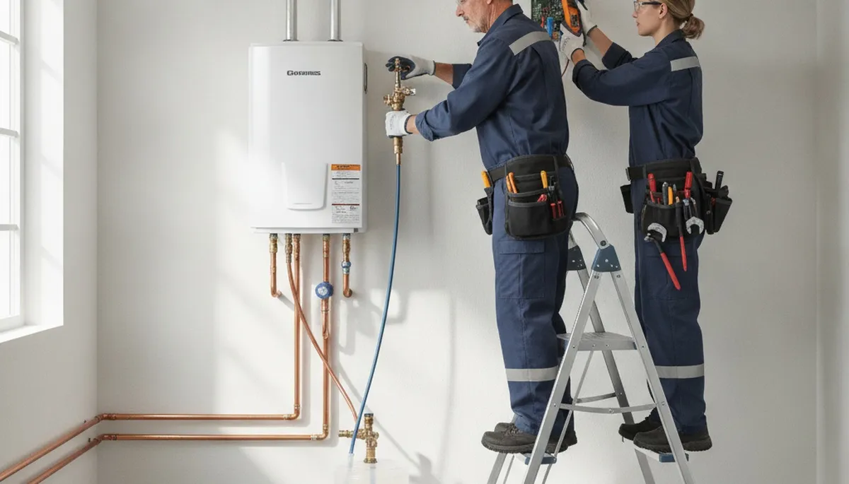Tankless water heater service in Saint Louis, MO for plumbing repair and installation