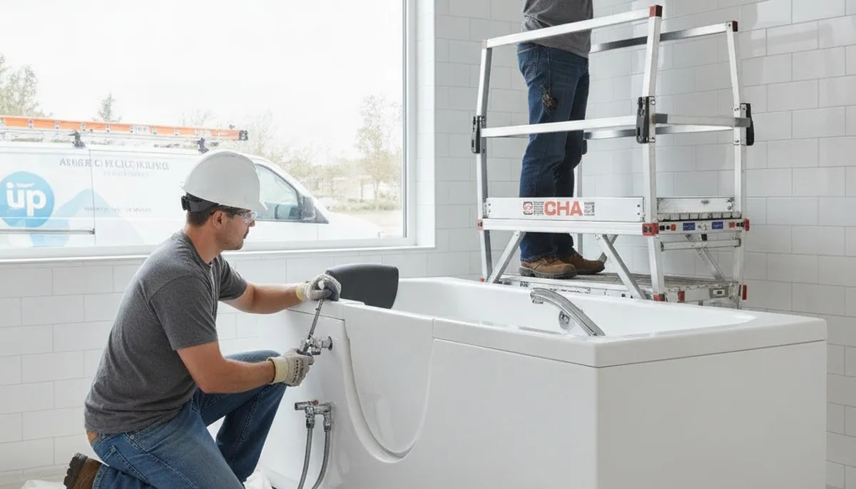 Walk-in tub installation by On Call Plumbers for Saint Louis, MO homes