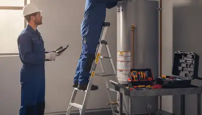 Saint Louis, MO plumber repairing a water heater for reliable home service